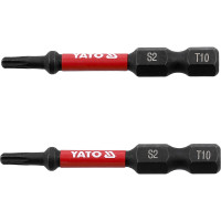 Насадка викруткова ударна YATO TORX T10 х 50 мм. HEX 1/4", 2 шт.[10]