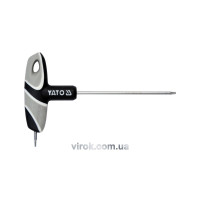 Ключ "TORX" YATO: "T" - образный, Т8, двусторонний, L=100 мм [12/240]