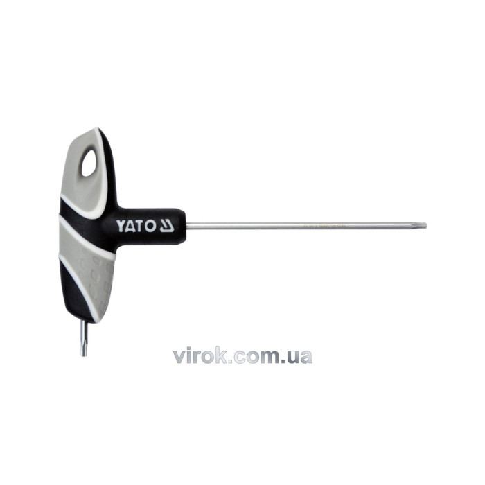 Ключ "TORX" YATO : "T"- образний, Т10, двосторонній, L= 100 мм [12/240]