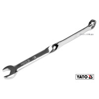 Ключ рожково-накидный, крученый 90° YATO: М=13 x 204 мм, Cr-V [40/120]