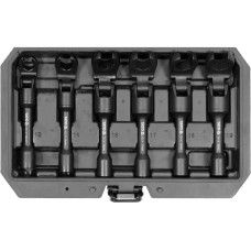Ключи накидные открыты на шарнире к квадрам. 3/8" YATO, М 12, 14, 16, 17, 18, мм, 6 шт. [10]