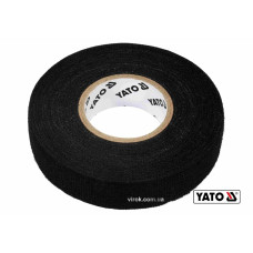 Стрічка ізоляційна ХБ YATO 15м x19x0.3 мм (тканинна) t= -40°С +105°С для мотання пучків кабелів [10]