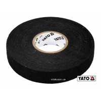 Лента изоляционная ХБ YATO 25м x19x0.3 мм (тканевая) t= -40°С +105°С для мотания пучков кабелей [10]