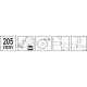 Кліщі для обтискання і зачистки кaбелів YATO : RJ45, RJ10, RJ11, L= 205 мм [10]