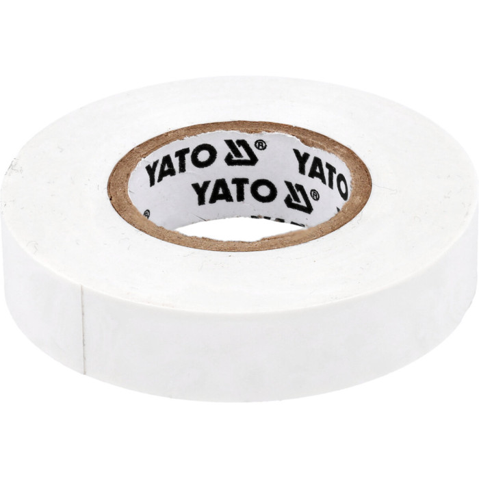 Стрічка електро-ізоляційна ПВХ YATO біла, 20 м x15x0.13 мм, робоча t= 5-50 °С [72]