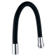 Излив (гусак) 3/4" для кухни силиконовый черный AQUATICA (XH-5239) (9793510)