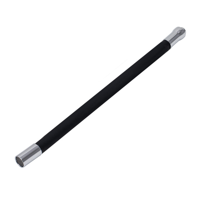 Излив (гусак) 3/4" для кухни силиконовый черный AQUATICA (XH-5239) (9793510)