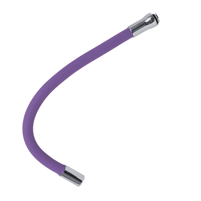 Излив (гусак) 3/4" для кухни силиконовый фиолетовый AQUATICA (XH-5243) (9793514)