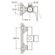Змішувач HK Ø35 для душу AQUATICA HK-1D130C (9732300)