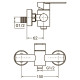 Змішувач HT Ø35 для душу SS AQUATICA HT-1D171P (9719301)