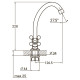 Смеситель QM 1/2" для кухни эконом на гайке (КРАТНО 2шт) AQUATICA QM-1B159C (9783100)