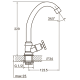 Змішувач QN 1/2" монокран на гайці (КРАТНО 2шт) AQUATICA QN-1G158C (9786600)