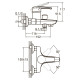 Змішувач HM Ø40 для ванни литий AQUATICA HM-1C131C (9736200)