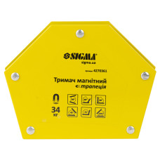Магніт для зварки трапеція 34кг 105×65×65×45мм (30,45,60,75,90,135°) SIGMA (4270361)